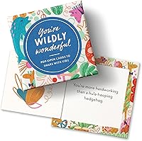 Vista 26 de Compendium ThoughtFulls para niños – Paquete de 3 unidades de You're Wildly Wonderful, You Rock, I Love You, 90 tarjetas desplegables para compartir