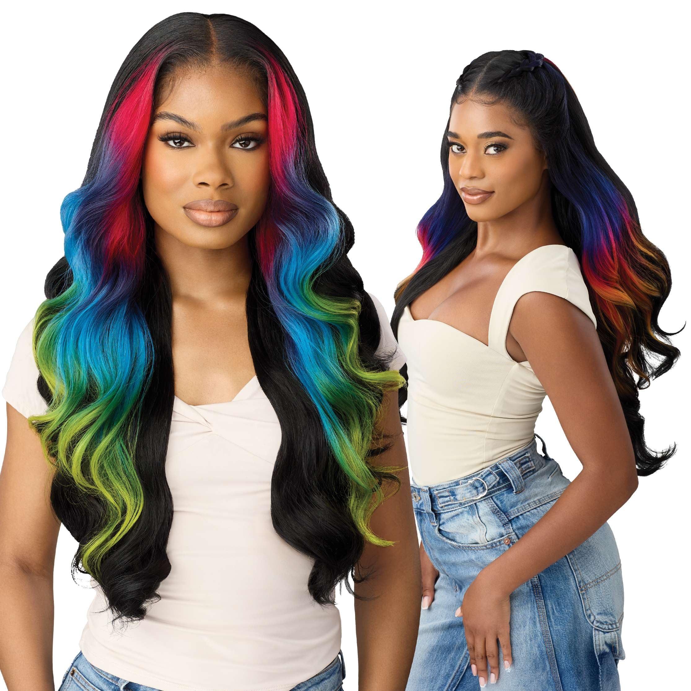 Outre Lace Front Wig - Perfect Hair Line 13X6 - Rimona (OFF BLACK 1B)