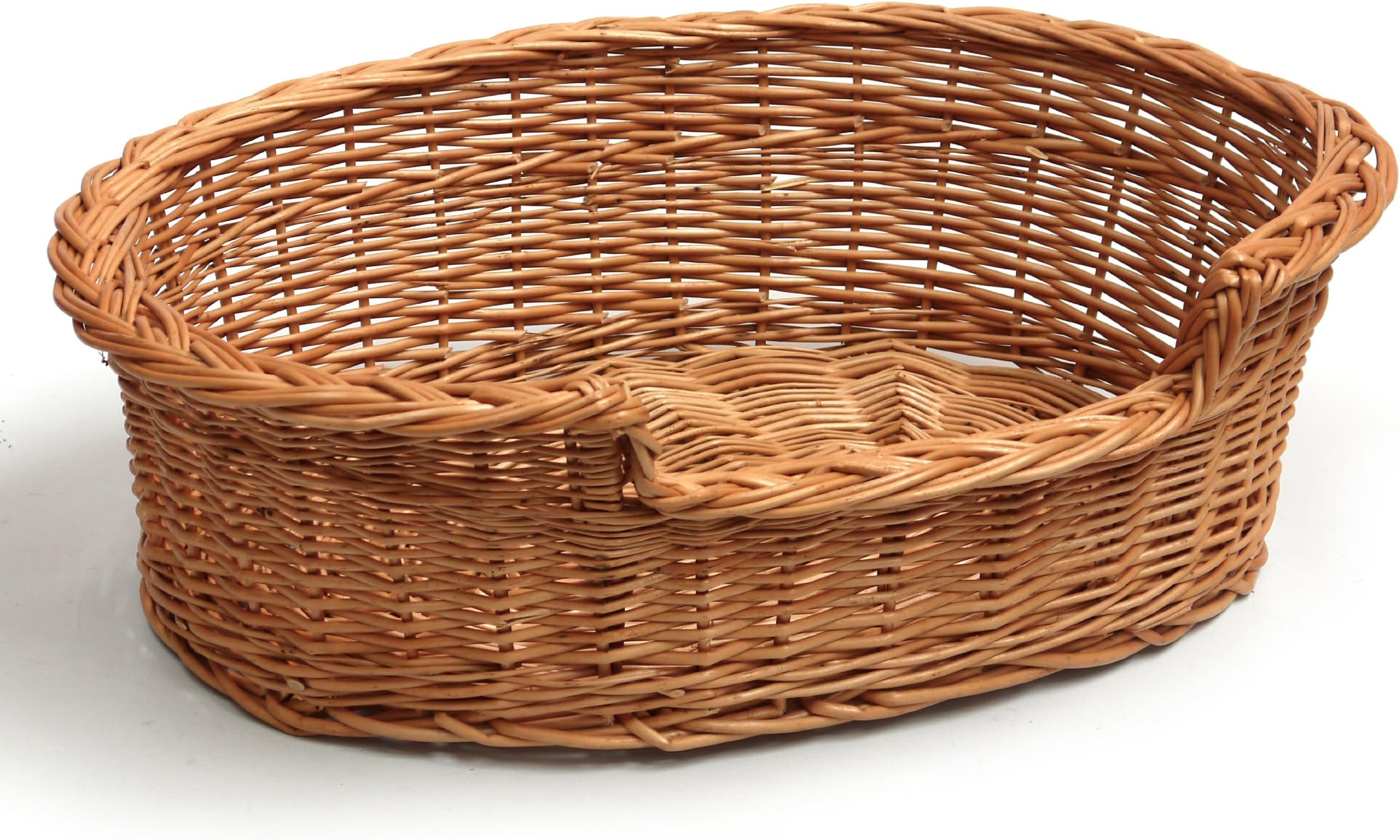 Prestige Wicker Oval Two Tier Pet Bed Basket House Amazon.co.uk Pet