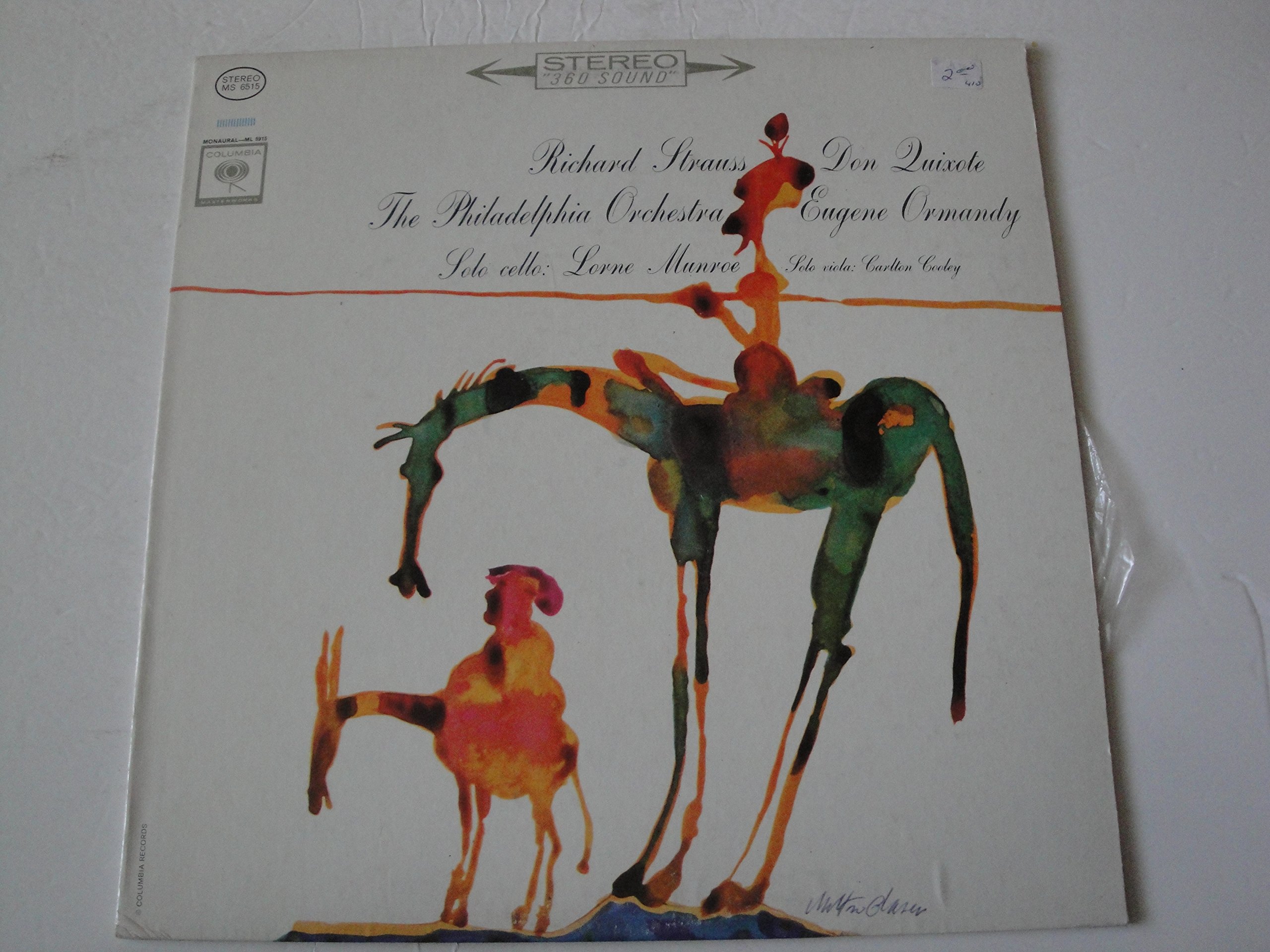 Richard Strauss Don Quixote 1963 Columbia Stereo Eugene Ormandy