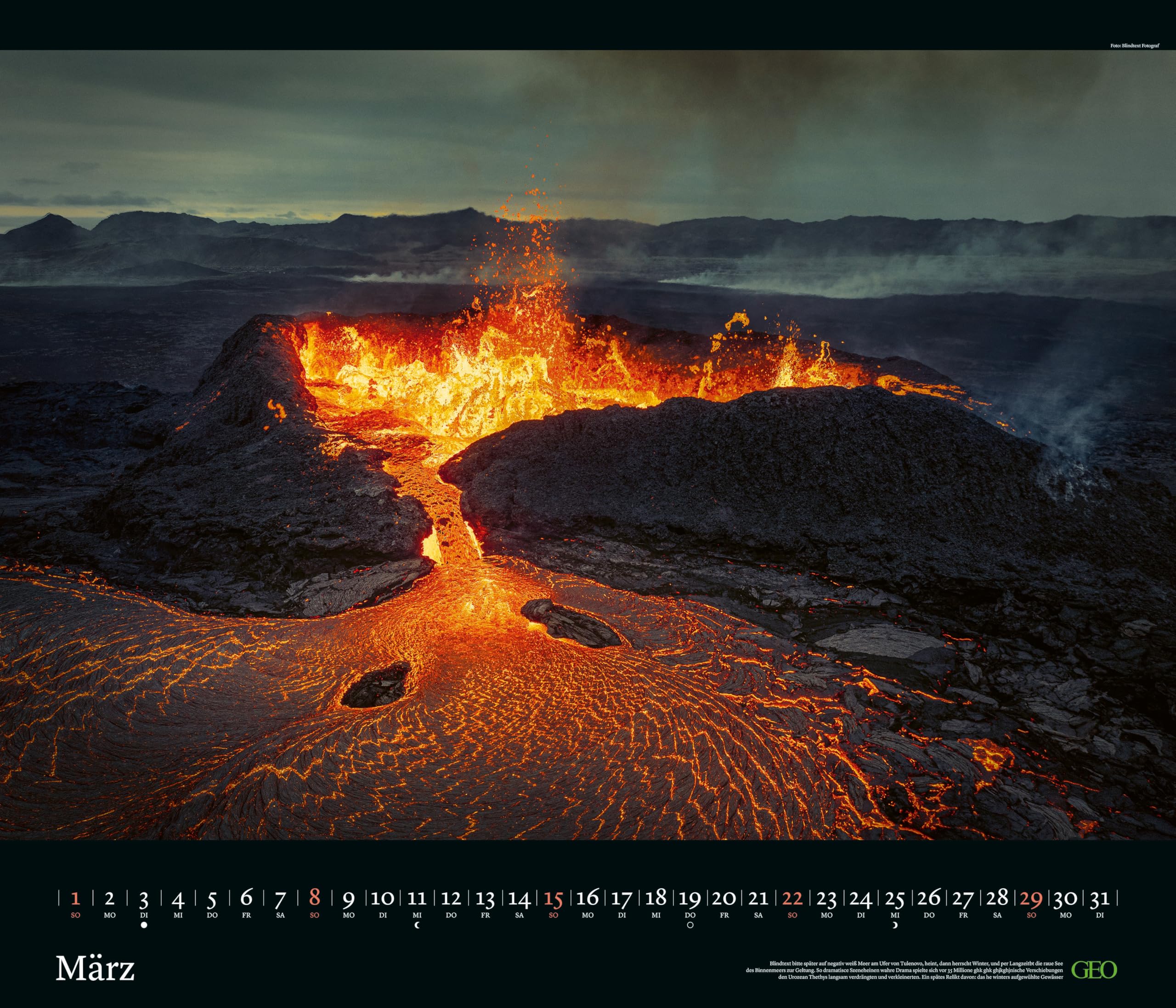 GEO - GEO Edition: Kräfte der Natur 2026 – Wandkalender 70x60 cm, Poster-Kalender mit Naturgewalten, 12 Monatsblätter & Spiralbindung inkl. Postkarten für Natur- und Fotografie-Liebhaber