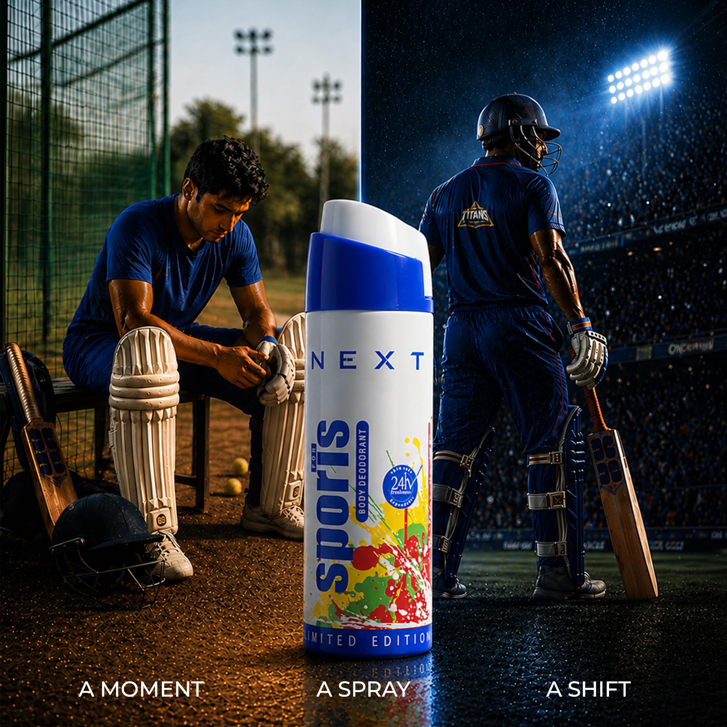 Next Care Sports Deo Body Spray 200ml | Daily Use Deodorant for Men & Women | Odor Control | Fresh Citrus Woody Fragrance 3