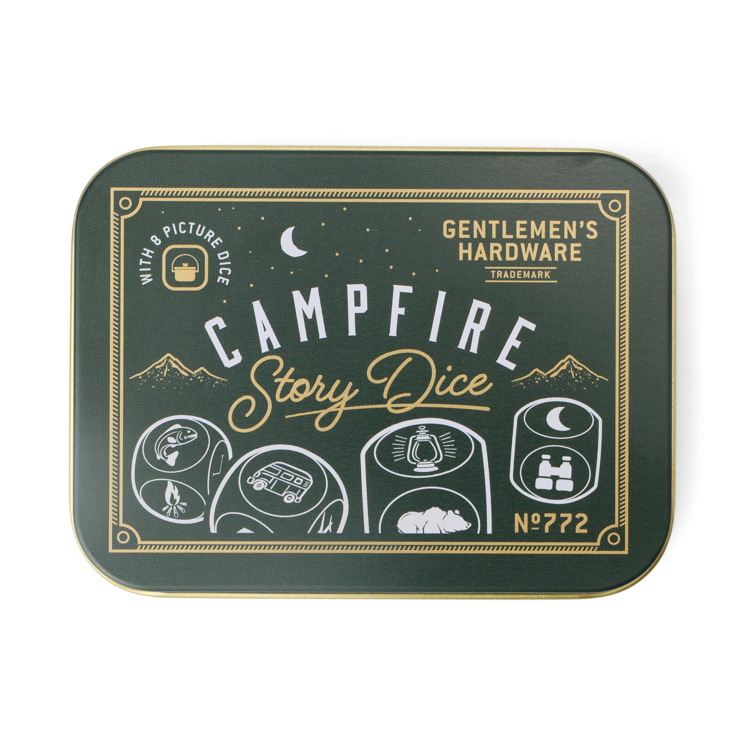 Gentlemen's Hardware Choose Your Own Adventure Camping Game In Travel Tin, Campfire Story