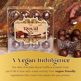 ChocZero Sugar Free Dark Chocolate Hazelnut Truffles, Vegan