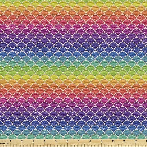 Vista 117 de Lunarable The Yard, tela de dulces de la yarda, deliciosos macarrones, magdalenas, magdalenas, azúcar, sabroso, delicioso, acuarela, tela