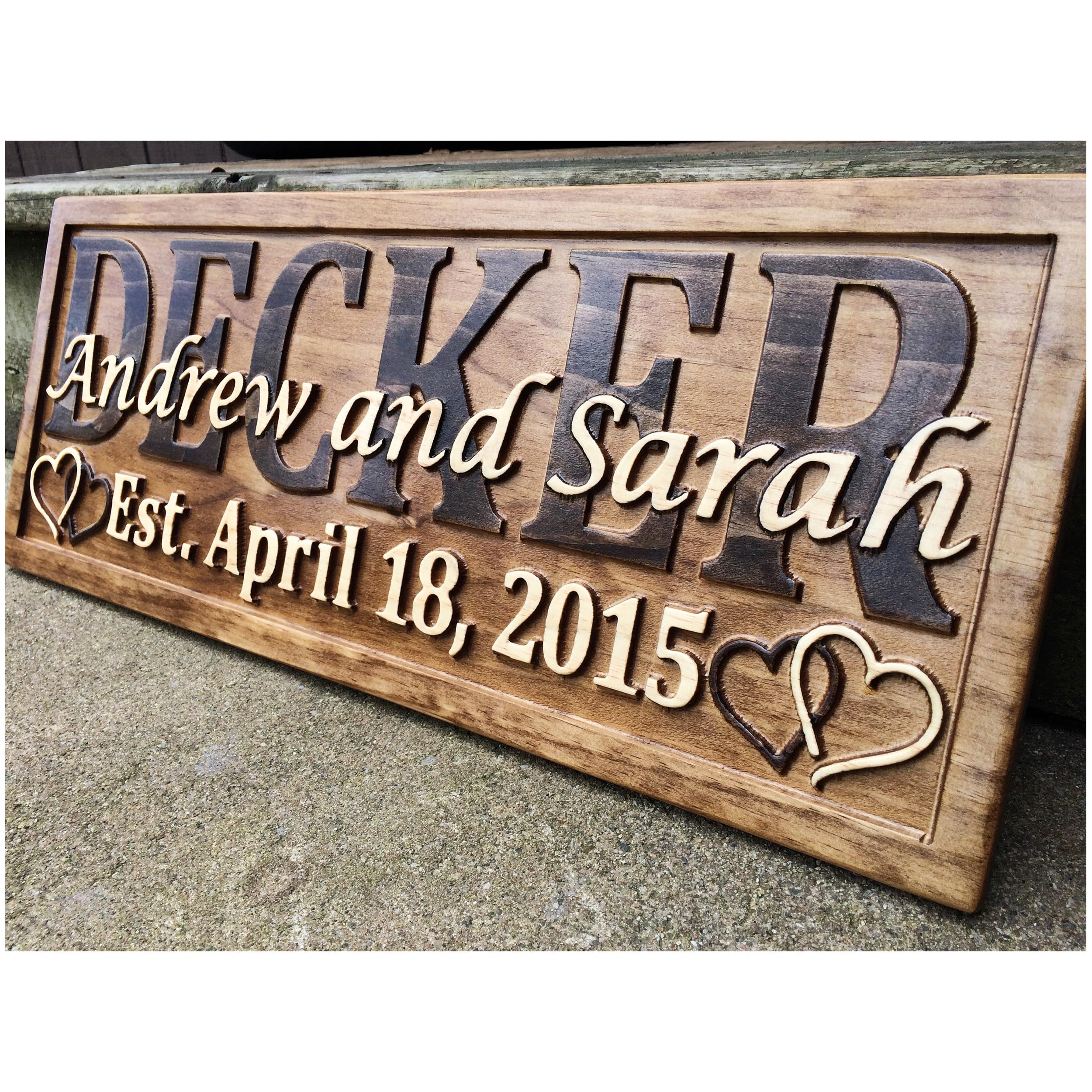 Personalized Wood Name Sign 3D Woodworker
