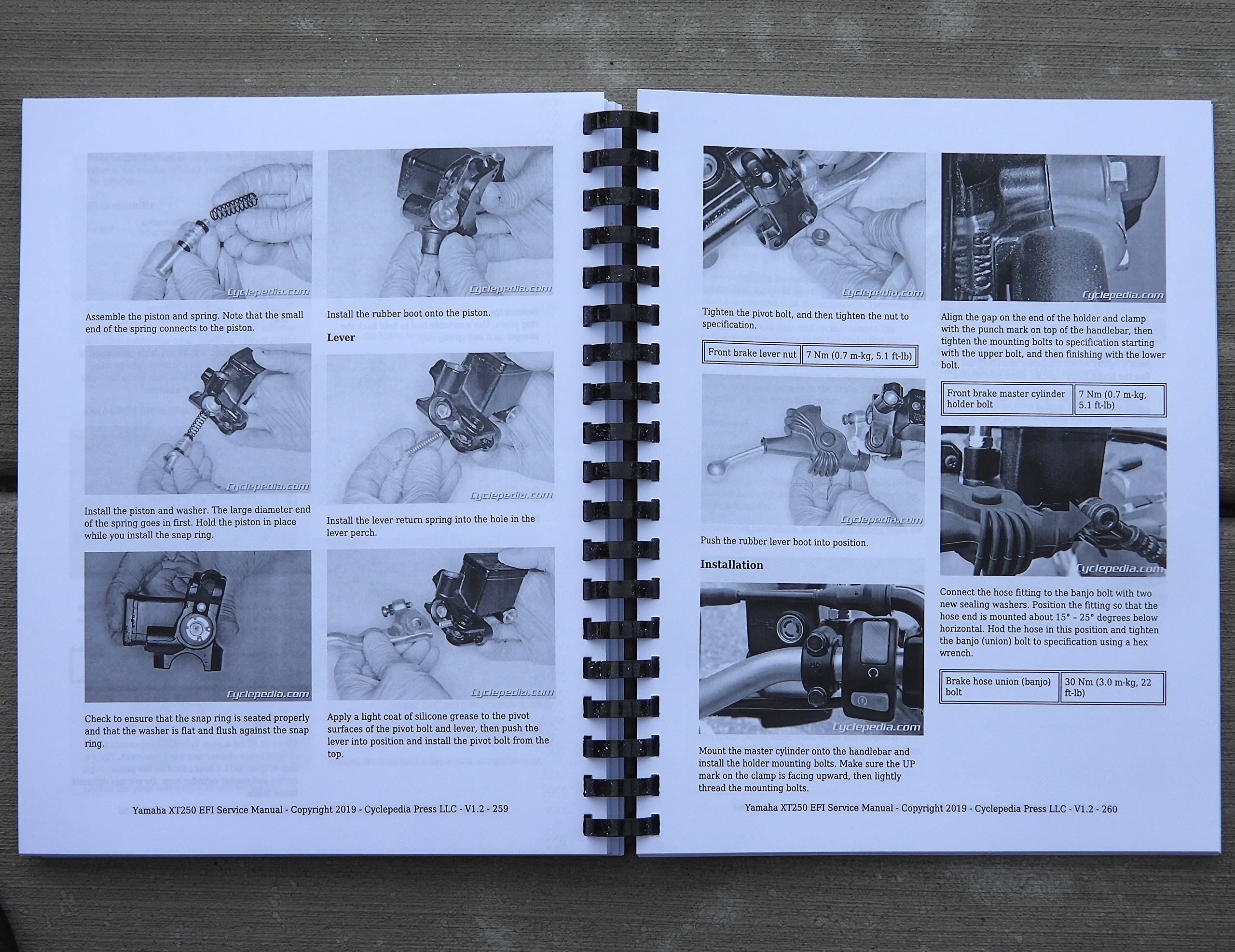 i5motorcycle Service & Repair Manual for Yamaha XT250 XT 250 Dual Sport EFI 2013-2023