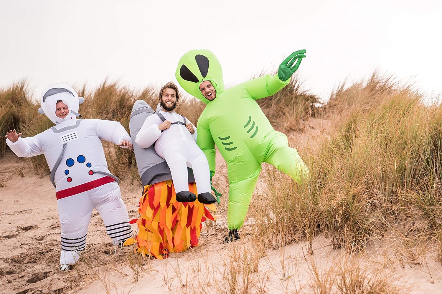 Bodysocks Green Alien Martian from Outer Space Inflatable Costume for Adults (One Size)