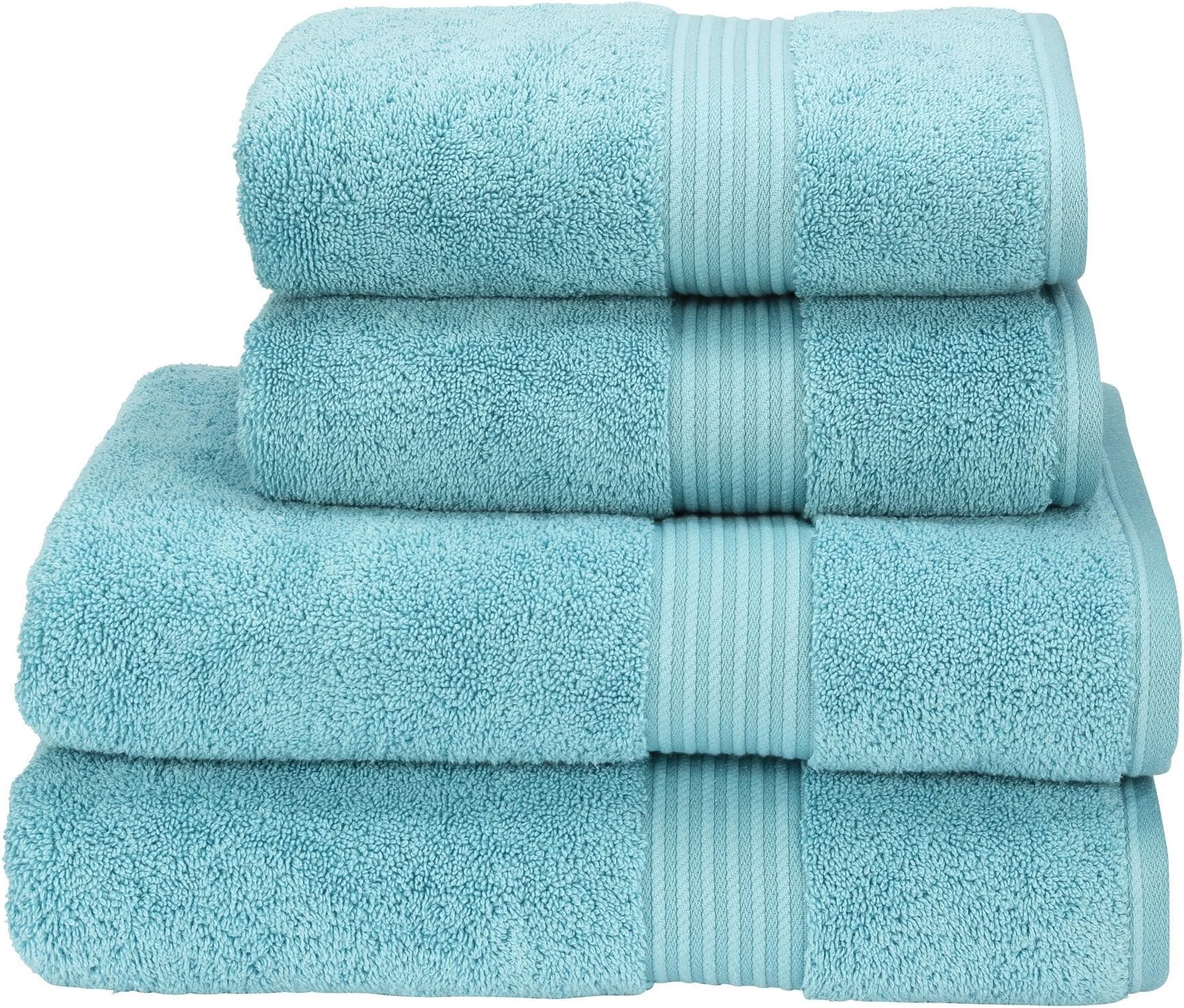 Christy Towels Supreme Hygro Bathroom Towels-Lagoon Blue, Cotton, Multi-Colour, Large