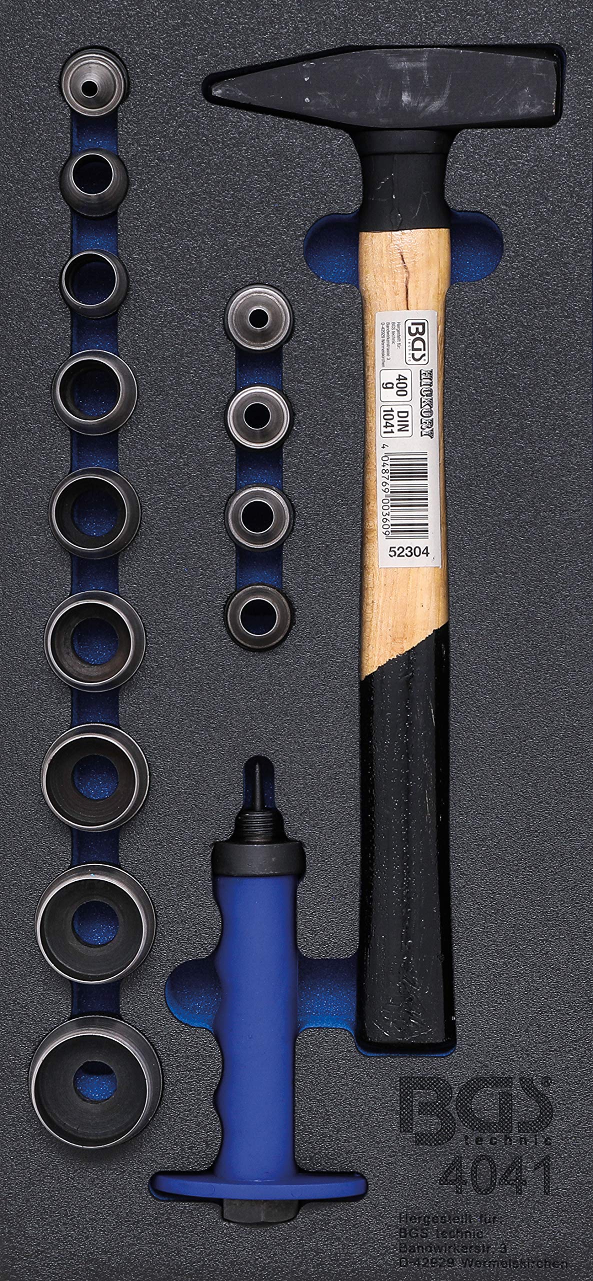 Kit D'outils BGS 4793 Pour Servante D'atelier XL - 28 Pièces (marteaux, Pinces, Burins) Avec Insert En Mousse