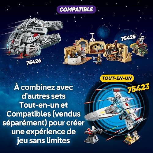 LEGO Star Wars 75421 Smart Play : Le TIE Fighter de Dark Vador - Jouet Interactif Tout-en-Un avec Smart Brique, Tag, Minifigurine & Chargeur - Idée Cadeau pour Garçon, Fille dès 8 Ans ou Fan Adulte - 5