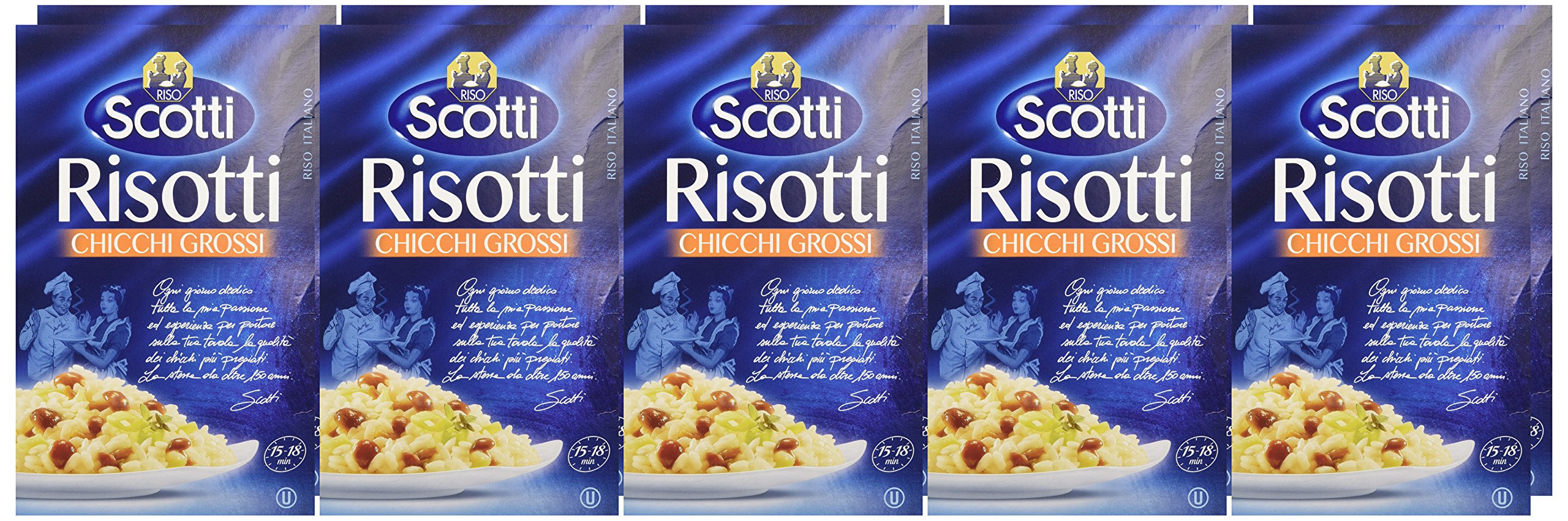 Riso Scotti - Risotti, Chicchi Grossi - 1000 g - [confezione da 10]