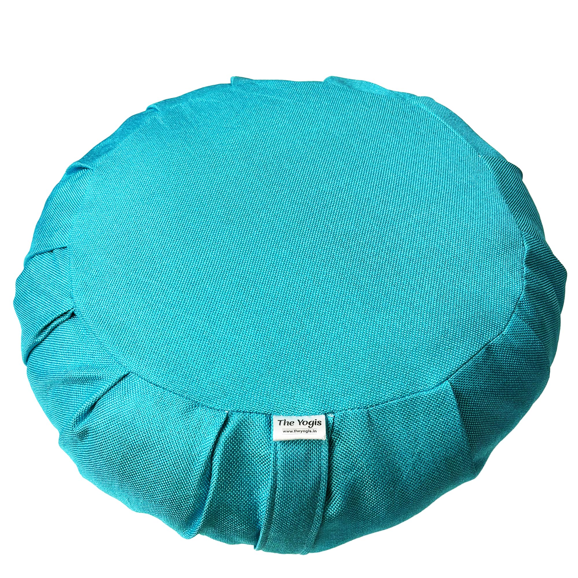 The Yogis Zafu Cushion for Yoga Posture & Meditation With Removable Outer Cotton Cover Round Pillow Aqua Blue (B09HP4SBW4) Amazon Price History, Amazon Price Tracker