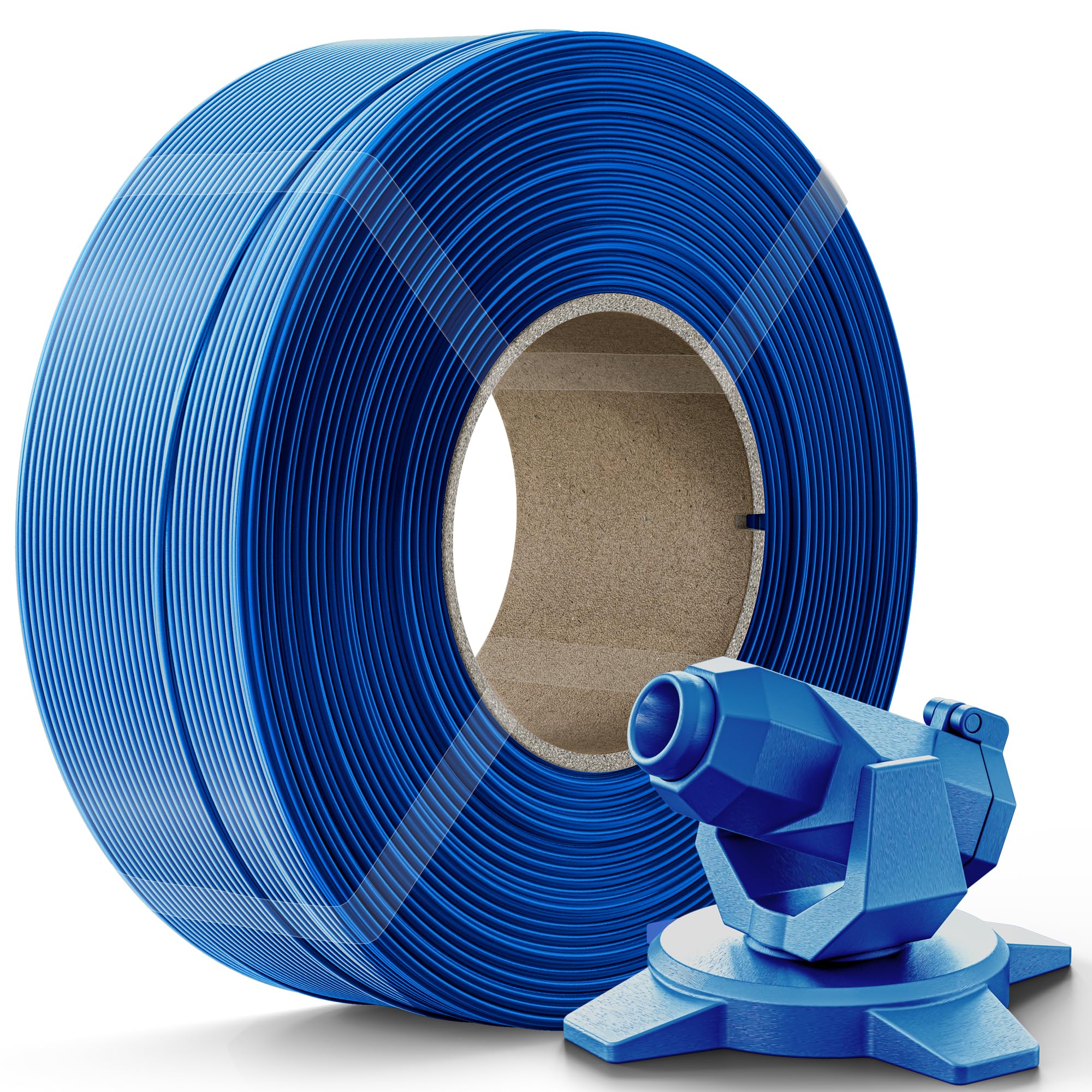 Creality PETG Filament Refill 1.75mm 3D Printer Filament, 1kg (2.2lb) Refilament for Bambu Lab Reusable Spool, Dimensional Accuracy ±0.03mm, Digital Blue