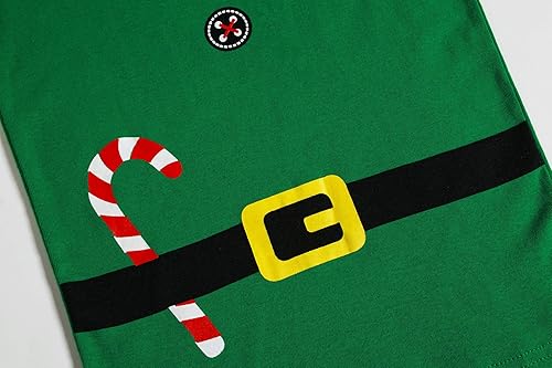 Miniatura 3 de Family Feeling - Conjunto de 2 piezas de pijama de Navidad a rayas para niños y niñas, 100 % algodón