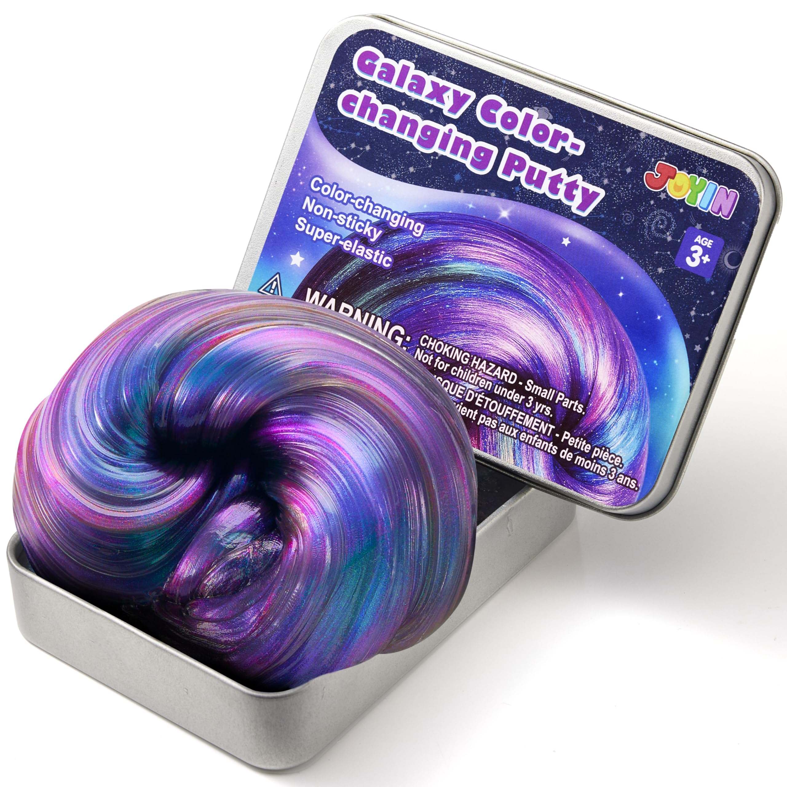 JOYIN Galaxy Color-Changing Putty, Slime for Kids 4.2oz, Therapy Putty, Fidget Toys Adults, Squishy Toys for Kids, Anxiety Stress Relief Gifts for Adults, Desk Fidgets
