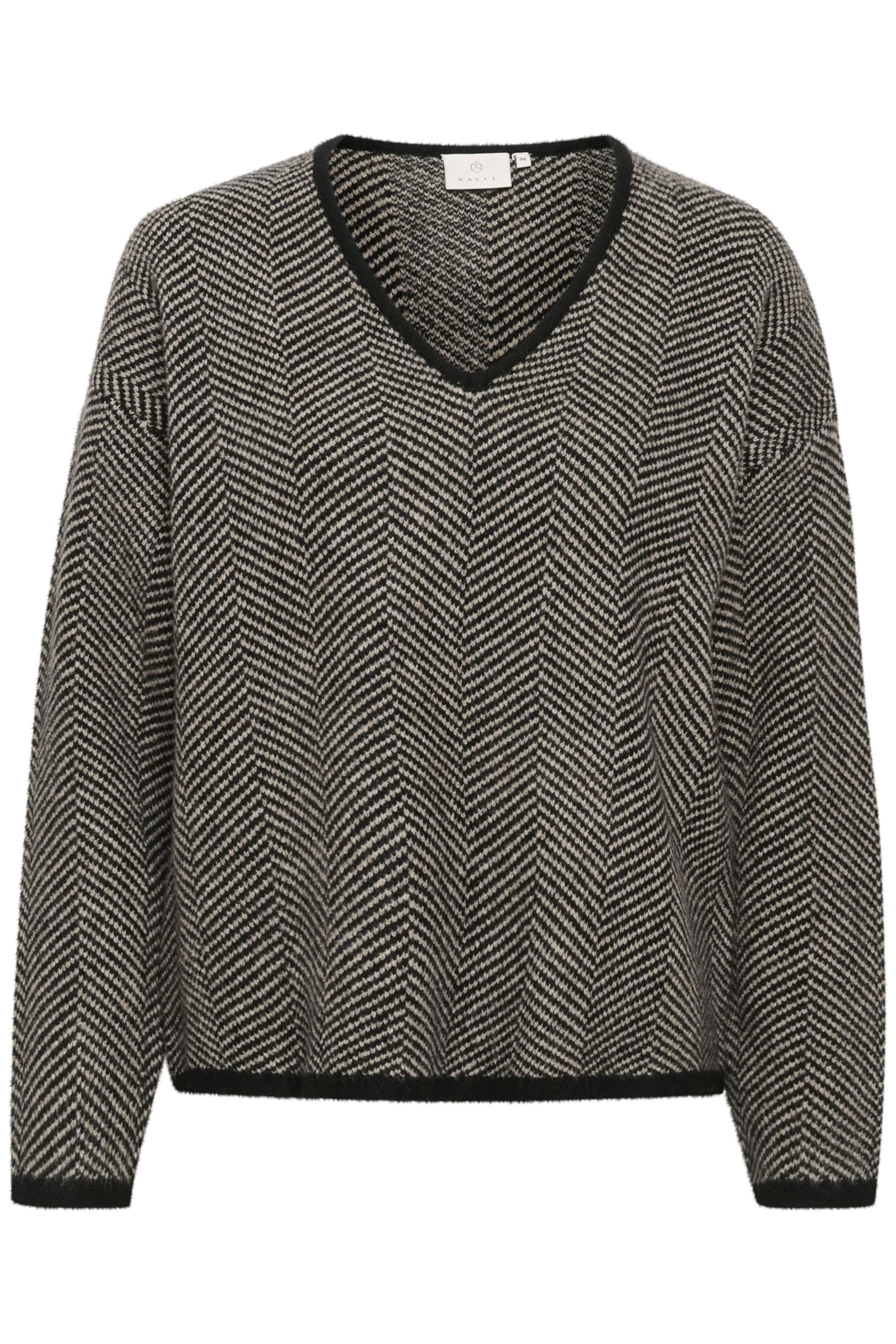 Kaffe Women's Noir V-Neck Sweater Verana