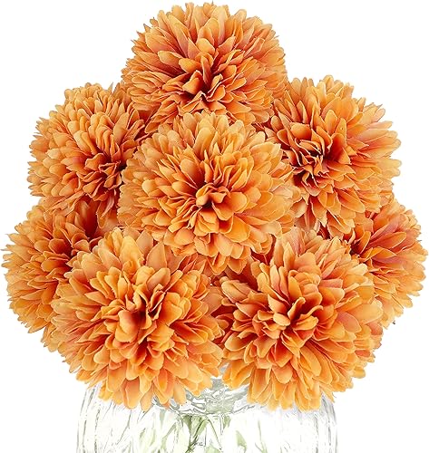 Flores artificiales, 12 flores falsas de seda, bola de crisantemo, ramo de novia de hortensias para el hogar, jardín, fiesta, decoración de boda