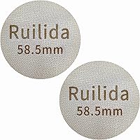 Vista 10 de Pantalla de disco espresso de 1.929 in, reutilizable, 0.067 in de grosor, 150 μm, acero inoxidable 316, filtro de café profesional, placa de malla