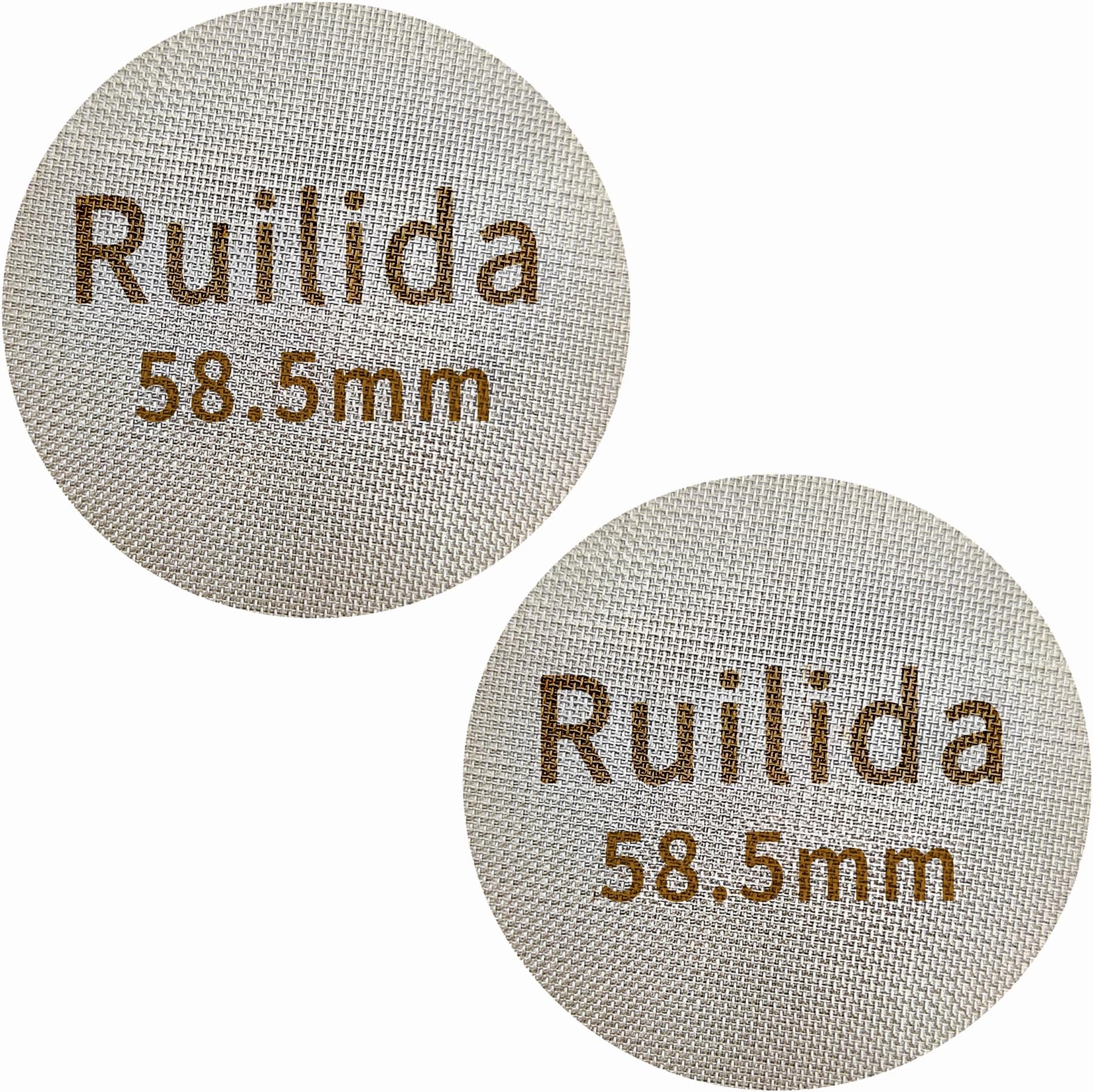 2 Packs Espresso Puck Screen 58.5mm, Reusable 1.7mm Thickness 150μm 316 Stainless Steel Professional Barista Coffee Filter Mesh Plate for Espresso Portafilter Filter Basket (58mm-58.5mm)