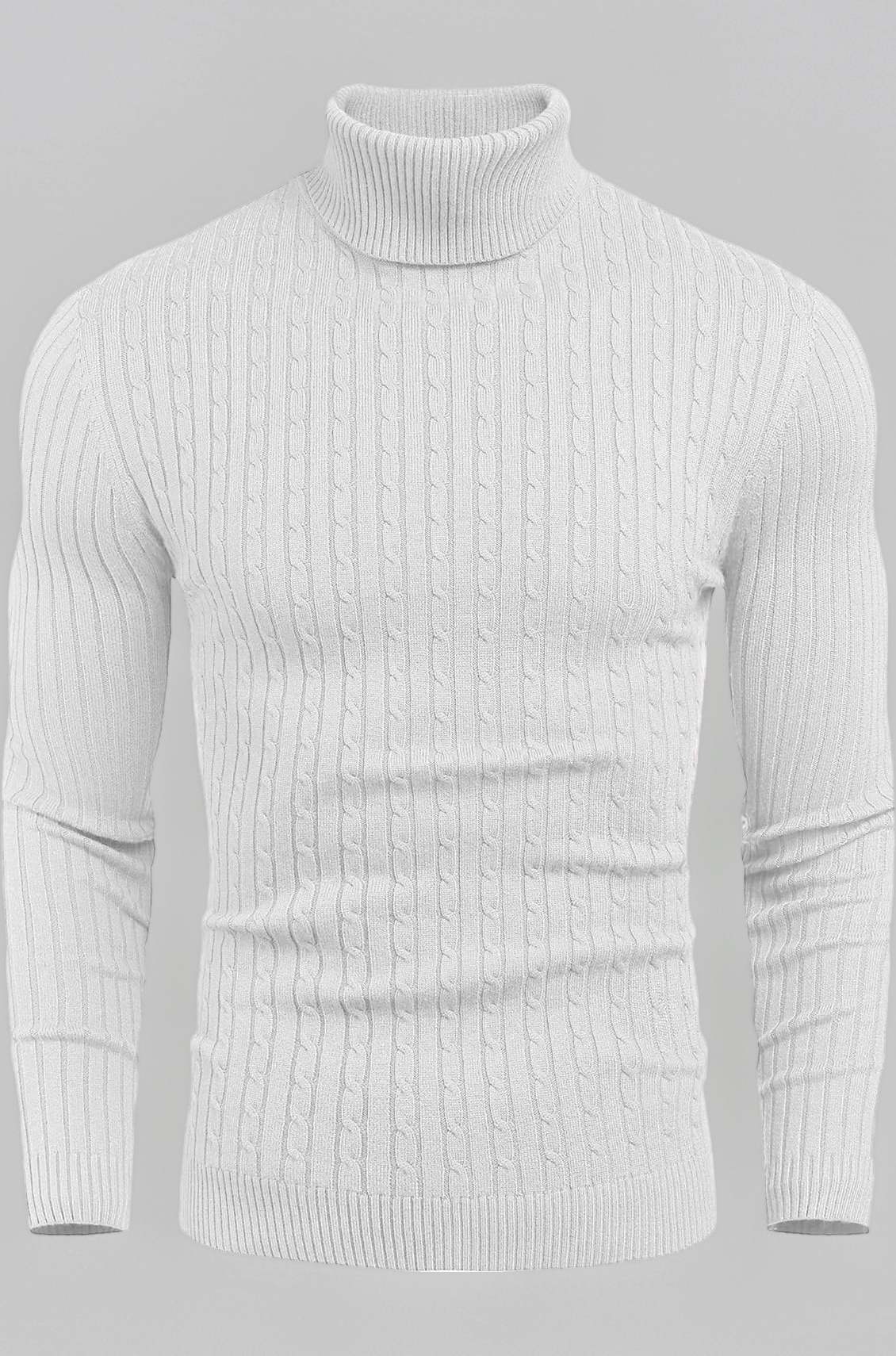 DENIMHOLIC Mens Cotton Turtle Neck Sweater