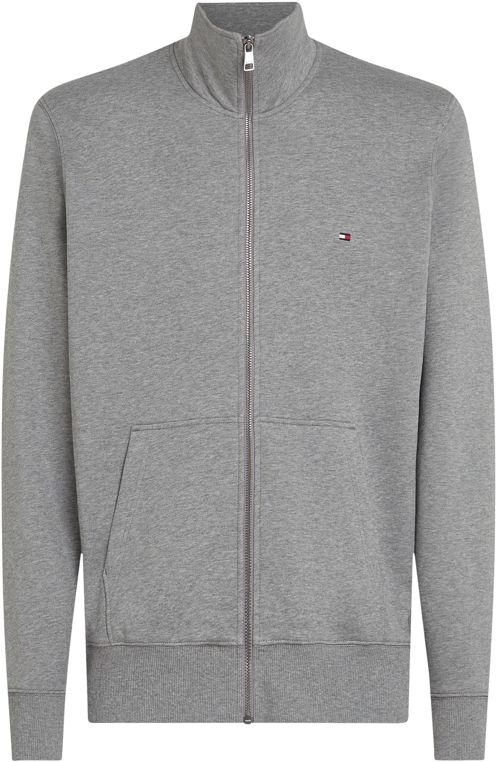 Tommy Hilfiger Uomo Felpa con Cerniera Essential Terry con Colletto alla Coreana