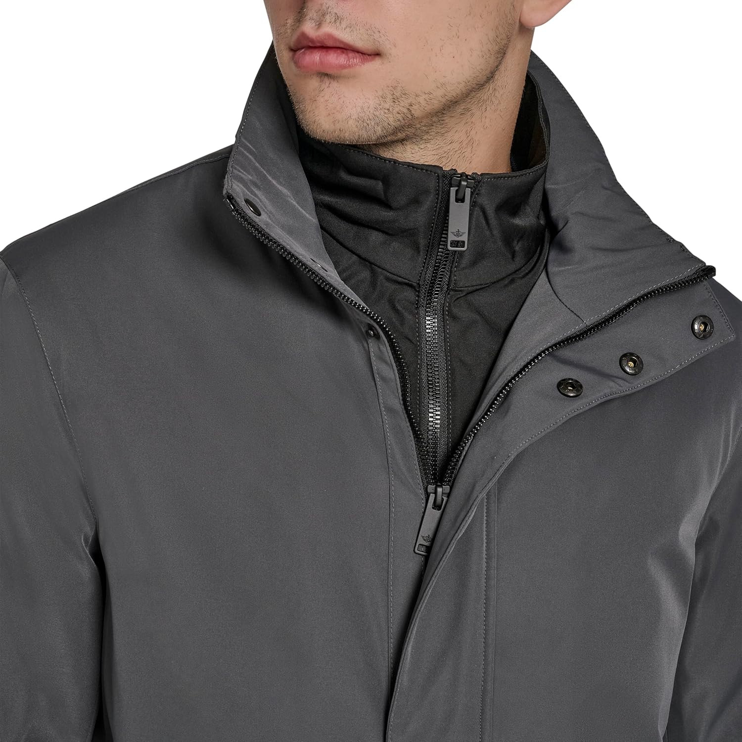 Dockers Men's Dwight Soft Shell Bib Jacket