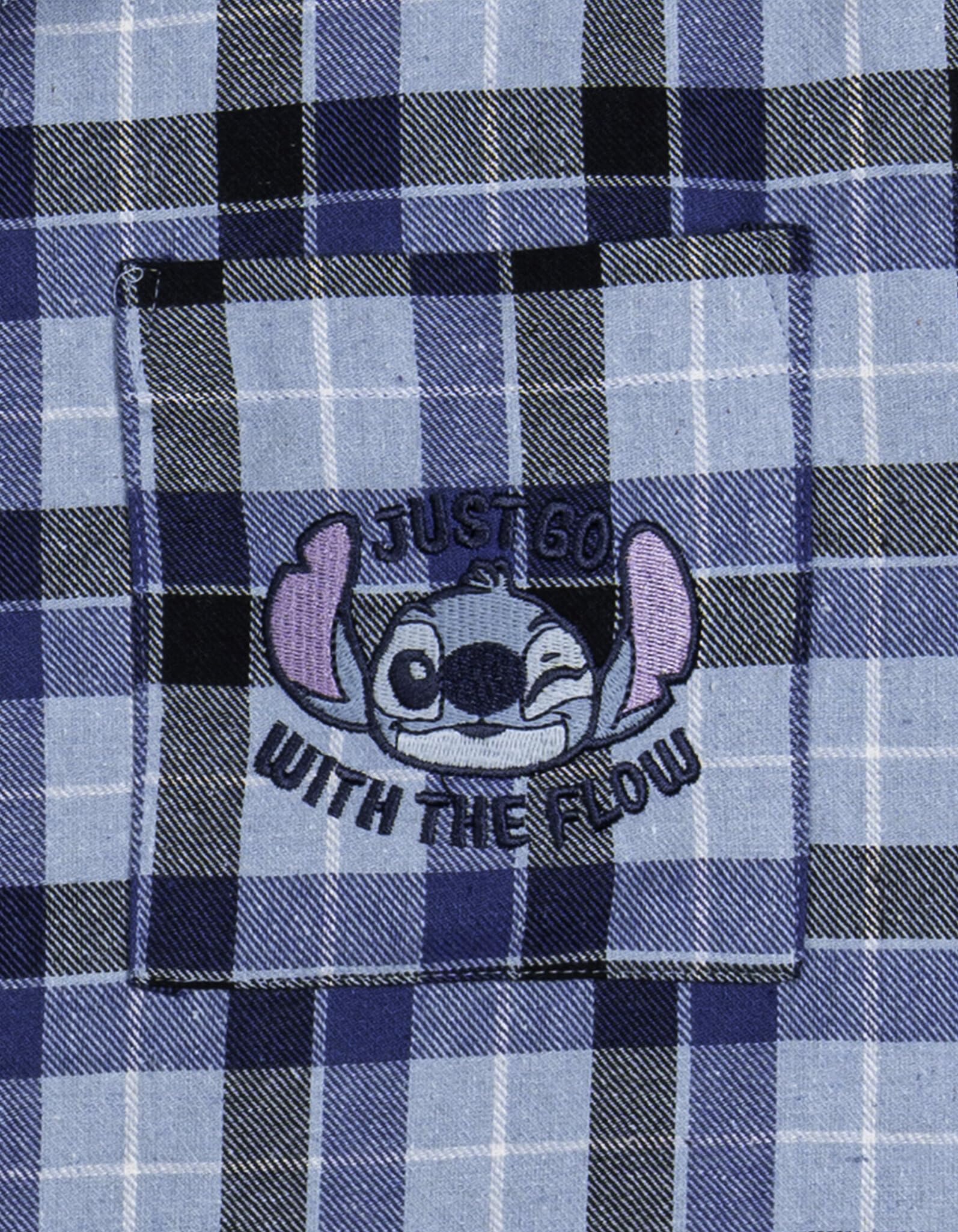 Disney Lilo & Stitch dziewczęca flanelowa koszula zapinana na guziki małe dziecko do dużych dzieci rozmiary (4-14-16)