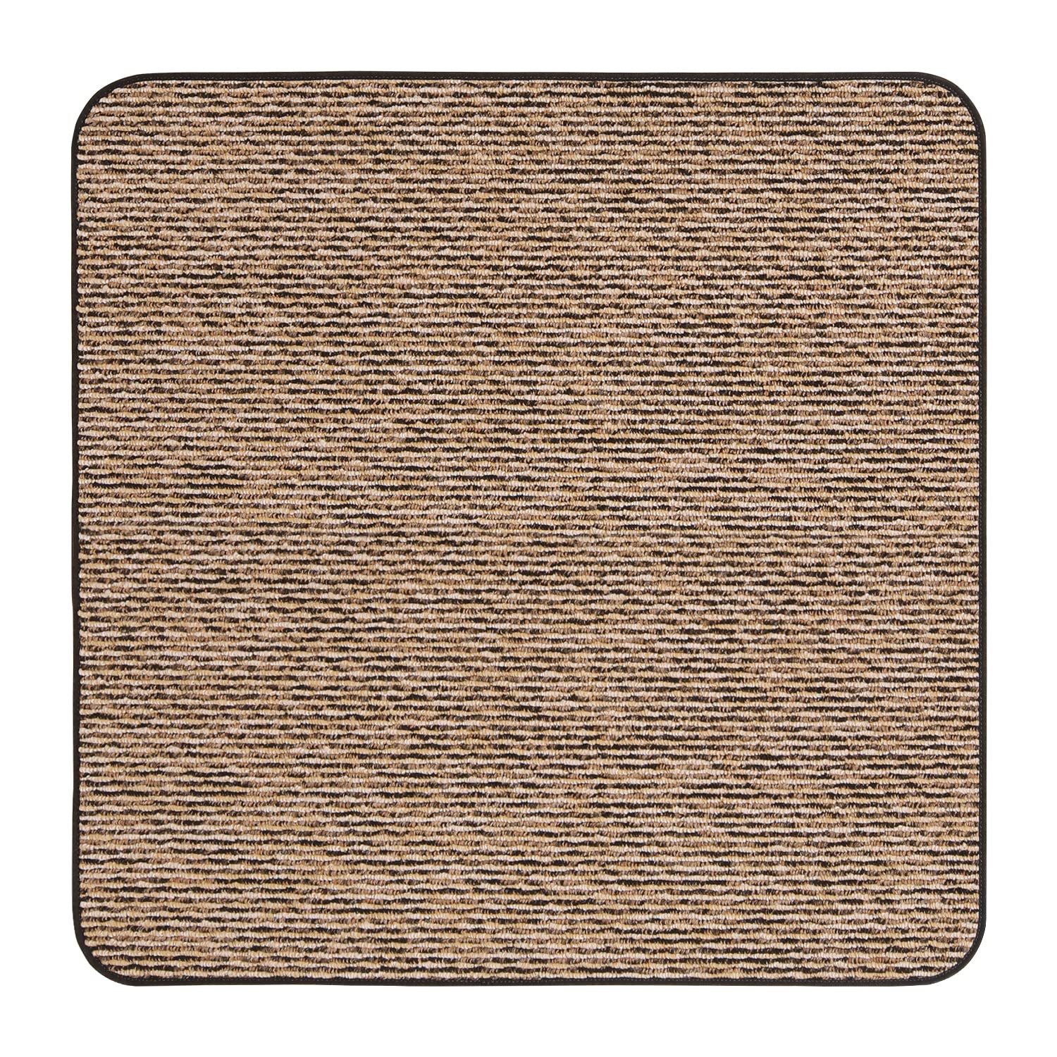 House, Home and More Skid-Resistant Carpet Indoor Area Rug Floor Mat - Black Ripple - 3 Ft X 3 Ft - Non Slip Rubber Backing, Stain Resistant, Dog Friendly, Living Room Bedroom Kitchen Entryway