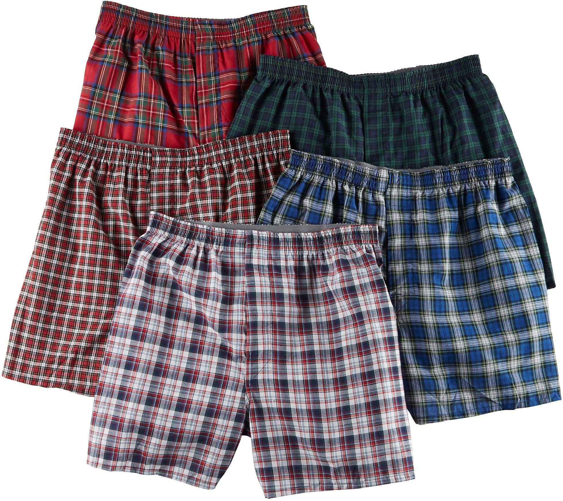 Hanes Men's Big Tartan Boxers-Multiple Packs and Colors