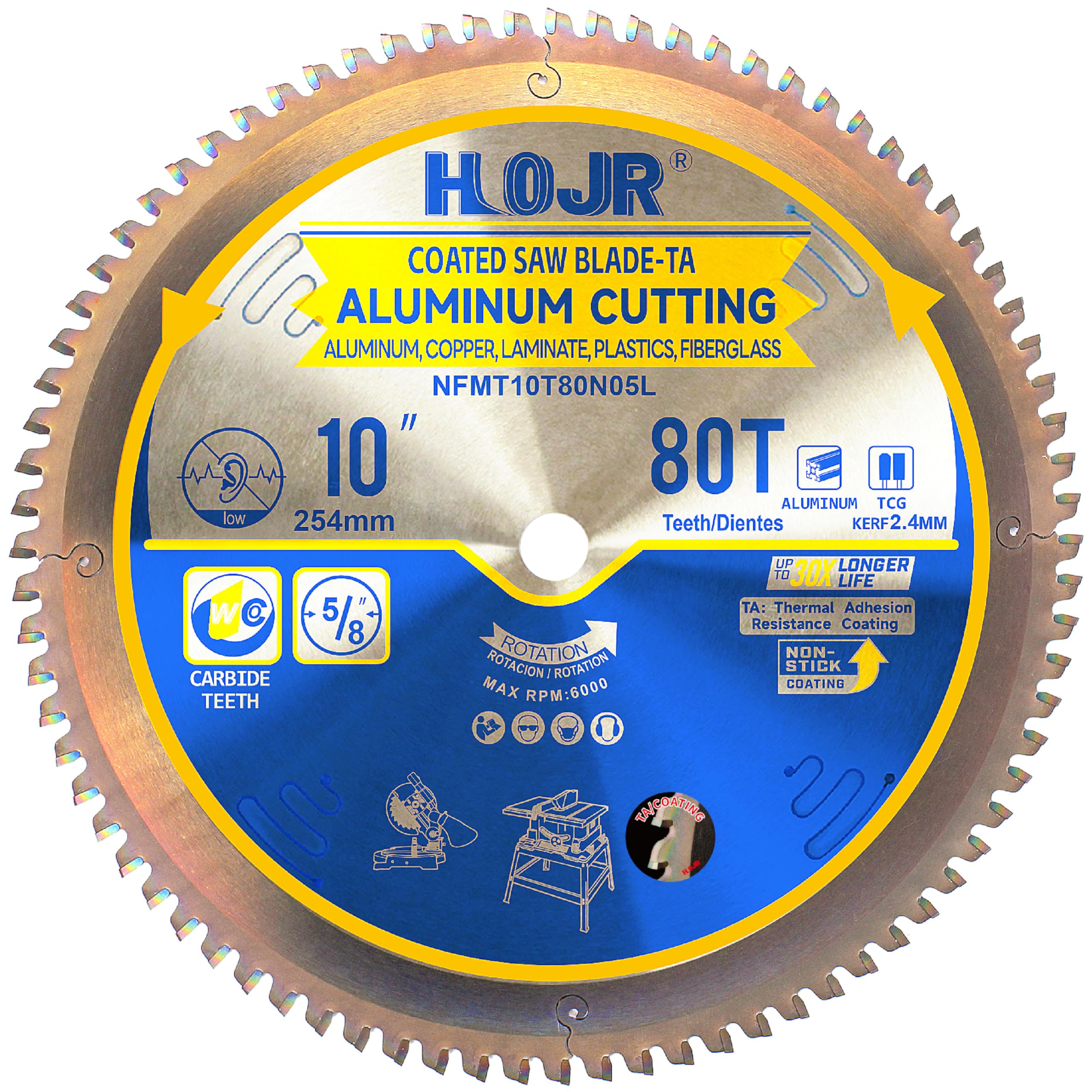 Aluminum Cutting Blade - 10" 80 Tooth -1 Aluminum Cutting Blade - 10" 80 Tooth -1