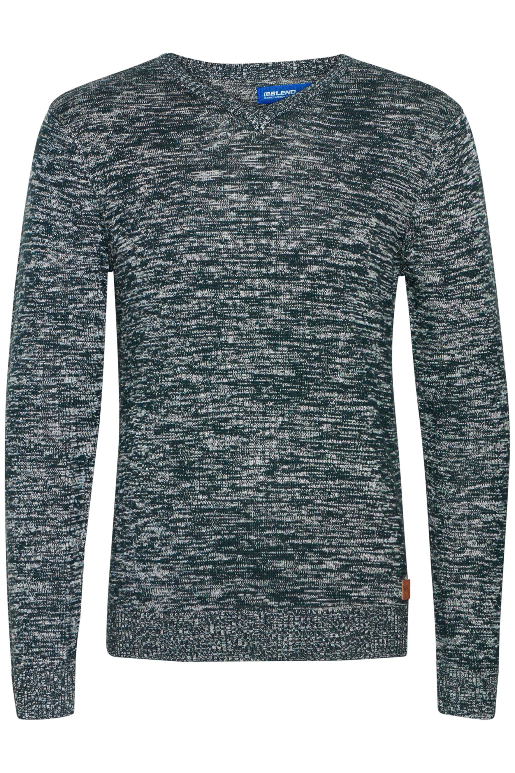 Blend BHDansel Herren Pullover Sweater Feinstrick V-Ausschnitt
