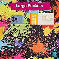 Vista 5 de ASPMIZ Artist Painting Apron for Adults, Colorful Art Cooking Aprons, Waterproof Kitchen Bib Apron with Pockets, Adjustable Kitchen Aprons for Men