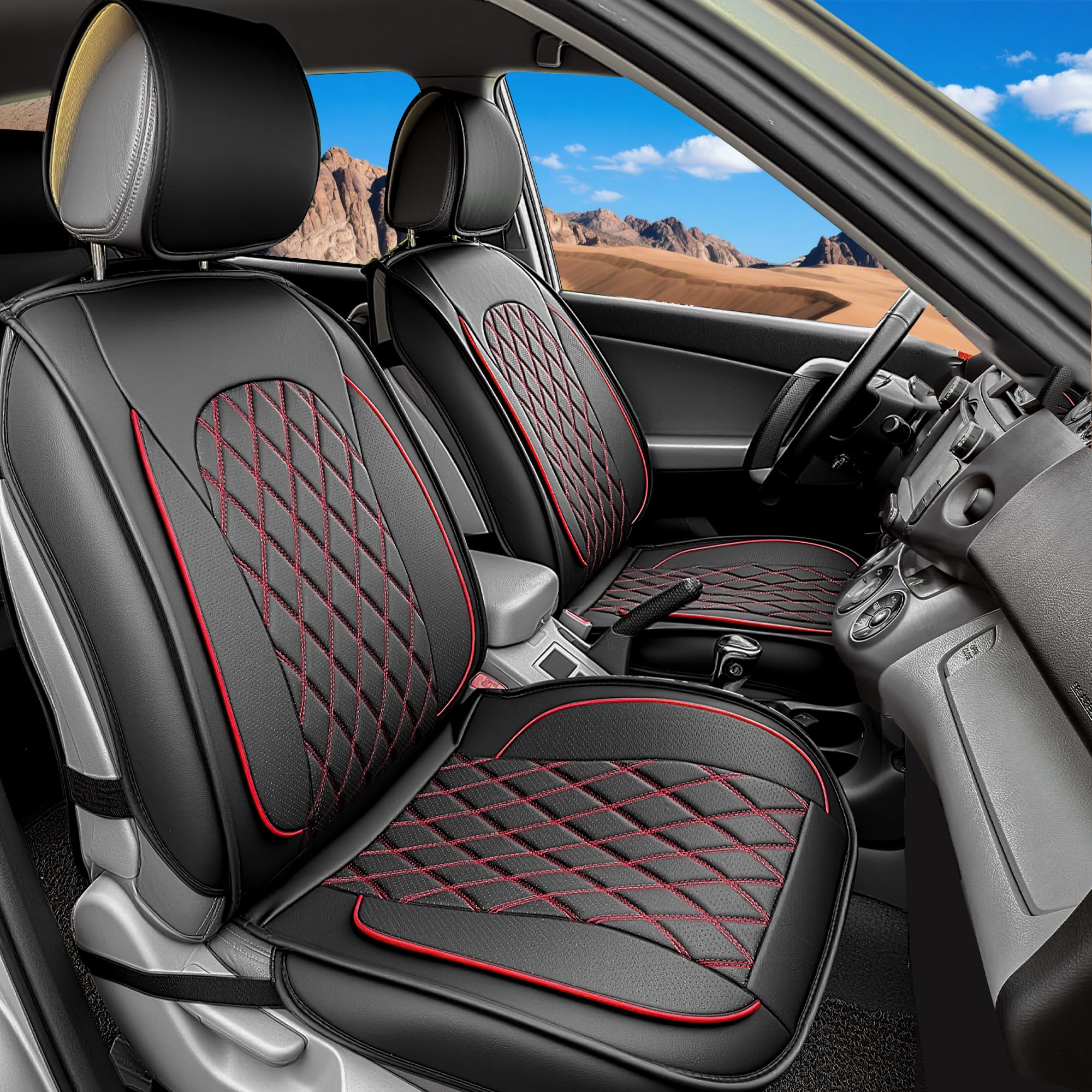 MR.OLIVE　WATER　PROOF　WASHBLE　LEATHER２WAY Amazon.com: LINGVIDO Car Seat Covers Set – Premium Nappa Leather