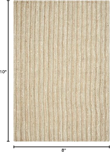 Vista 23 de SAFAVIEH Colección Natural Fiber NF447A - Tapete de pasillo, yute texturizado grueso tejido a mano de 0.75 pulgadas de grosor, ideal para zonas