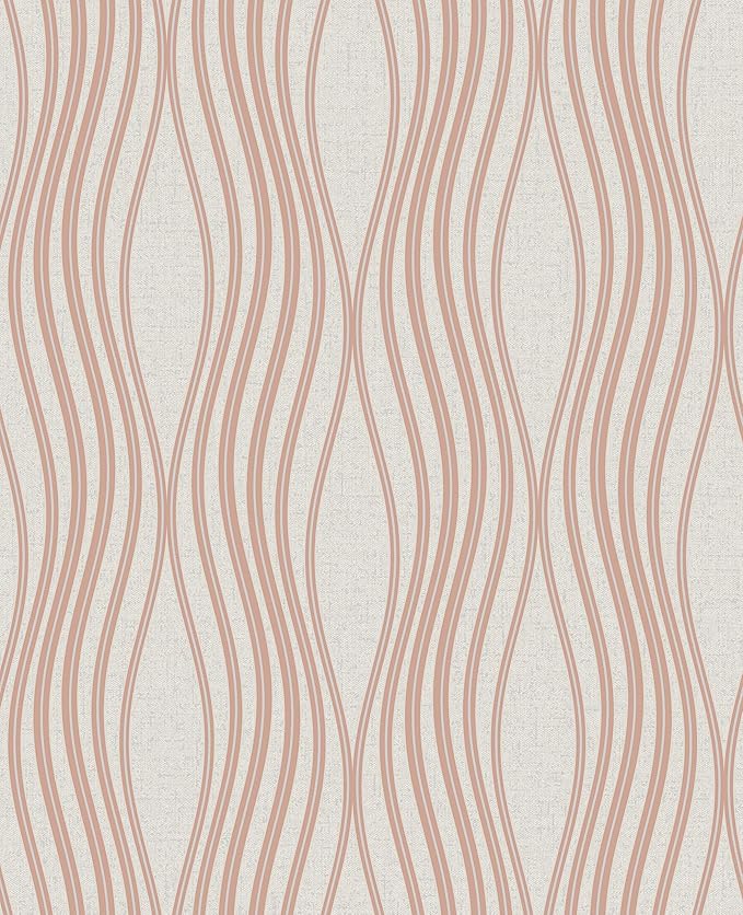 Quartz Wave Rose Gold Wallpaper Amazon.co.uk DIY & Tools