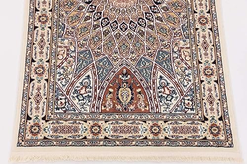 Miniatura 14 de Unique Loom Colección Narenj Adams - Alfombra de área (3 pies x 13 pies 1 pulgada, marfilborgoña)