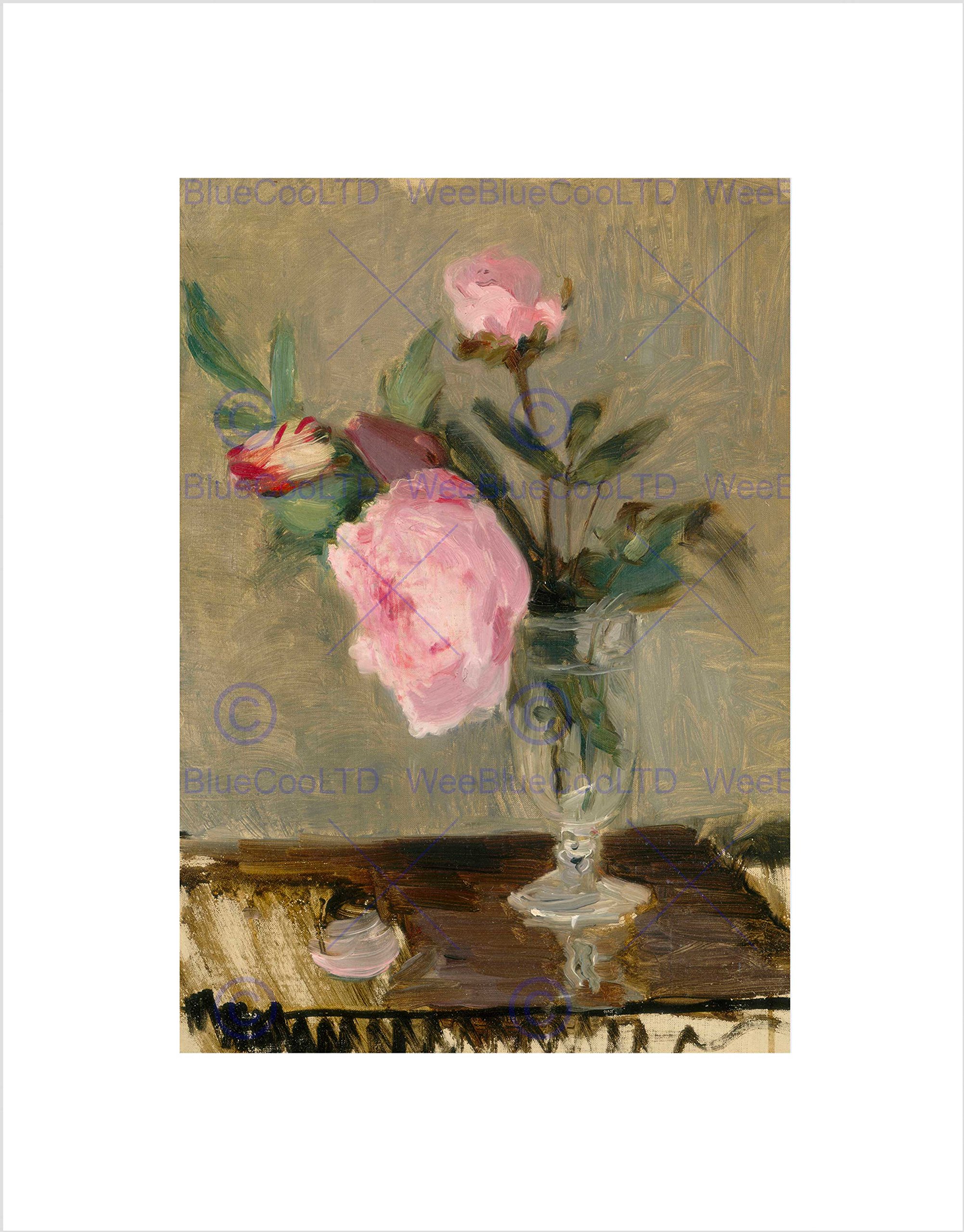Wee Blue Coo Berthe Morisot French Peonies Art Picture Wall Art Print