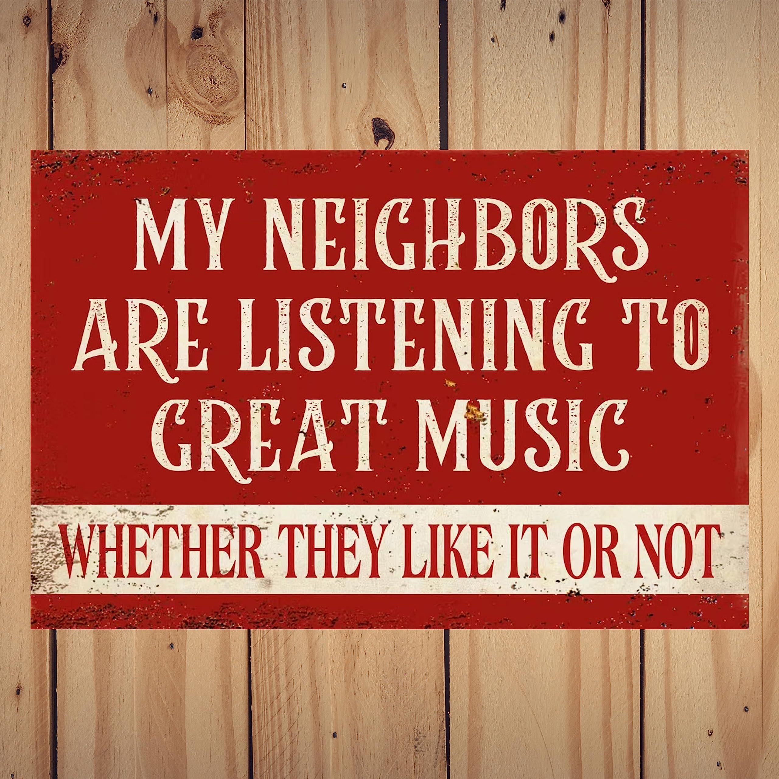 Funny Music Metal Sign,Metal Aluminium Man Cave Accessories