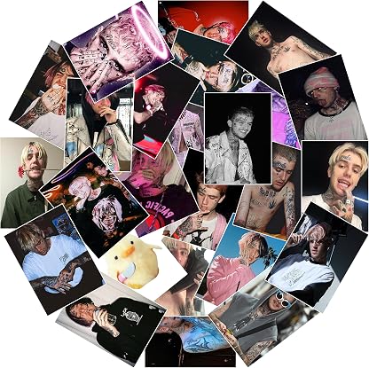 Lil Peep Stickers – Conjunto de 25 peças de adesivos de vinil memorial para garrafas de água, laptops, telefones por Lil Peep — capa do álbum
