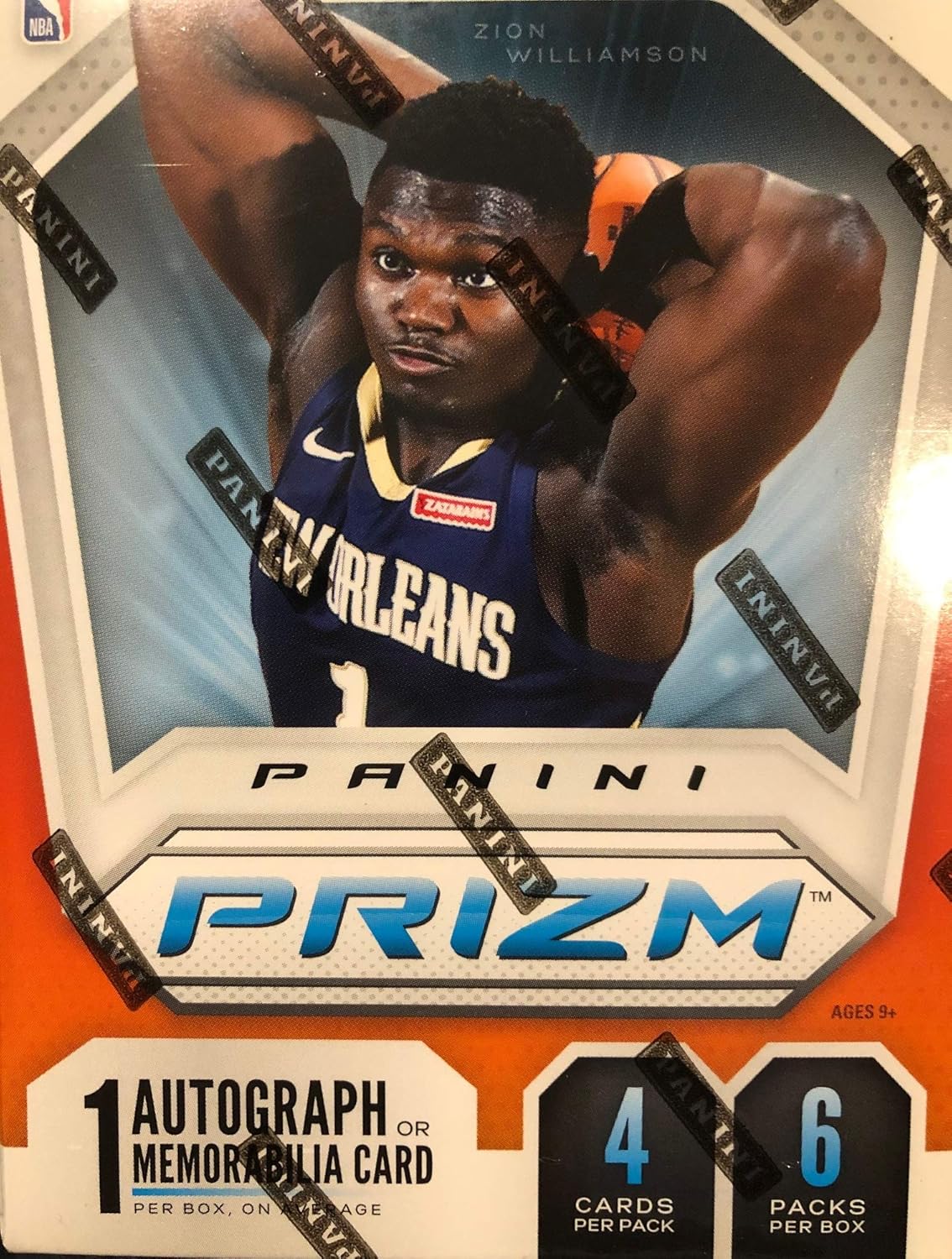 2019-20 Panini PRIZM Basketball Blaster Box - PRESELL - Releases 11/04/2019-1 Autograph or Memo. Card Per Box - Chase ZION WILLIAMSON Prizm Rookie Cards!