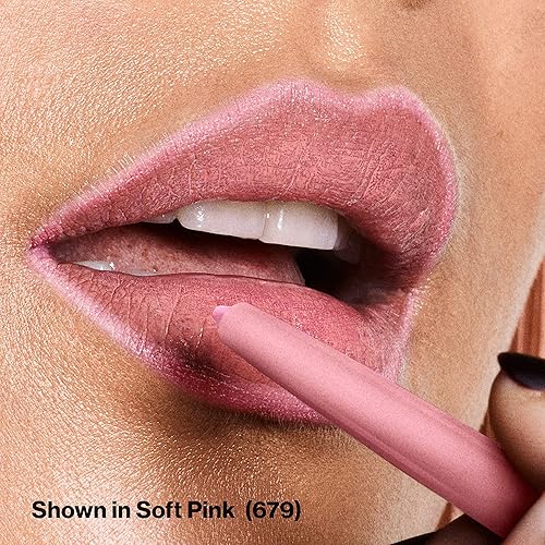 Vista 28 de REVLON - Delineador de labios con sacapuntas integrado, maquillaje, colores ricos de larga duración, aplicación suave, visón 703, 0.01 onzas 630