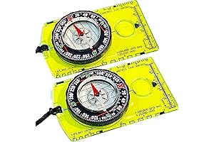 Pack of 2 Orienteering Compass Hiking-Compasses for Boy Scout Kids