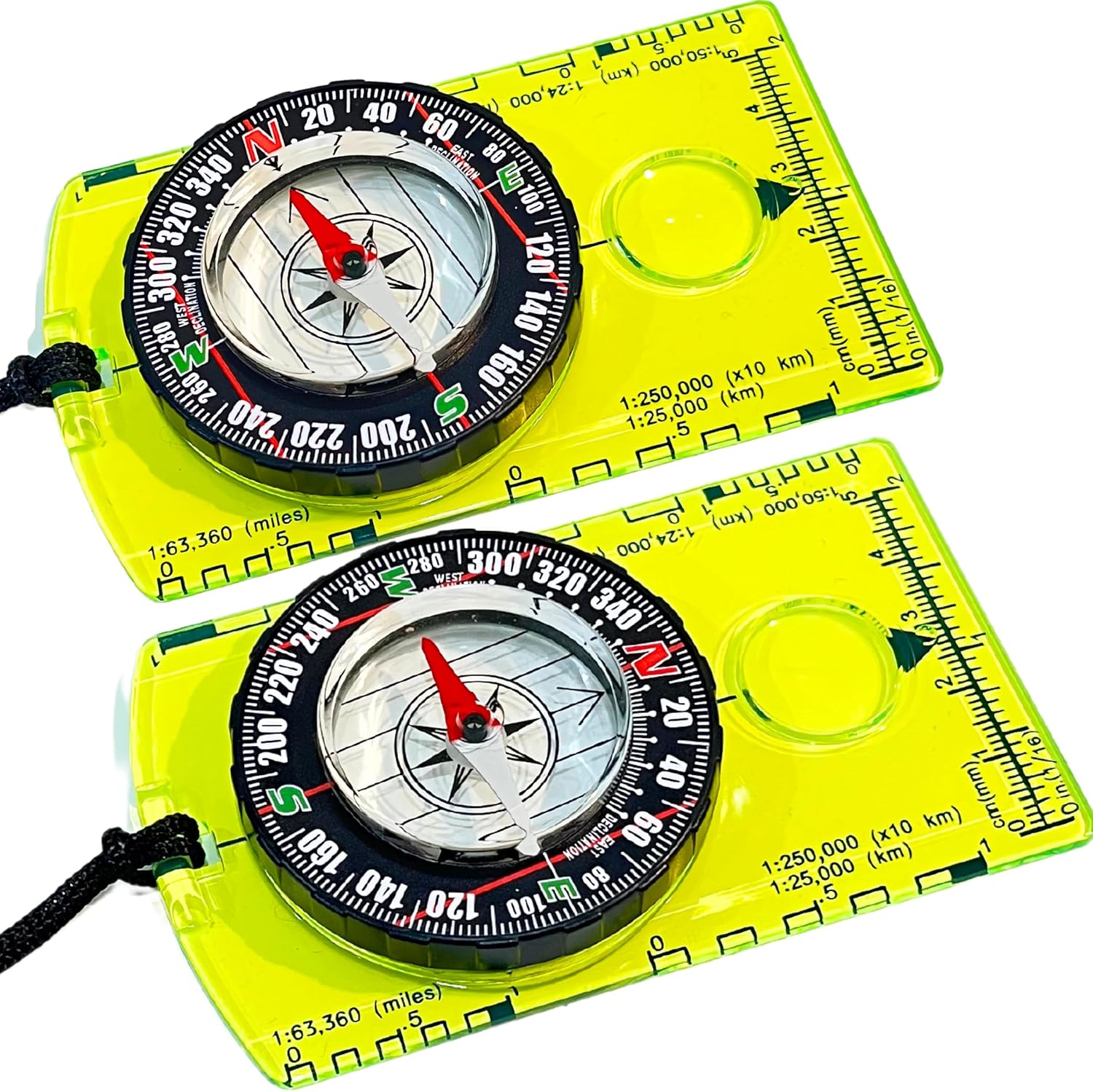 Pack of 2 Orienteering Compass Hiking-Compasses boy Scout Kids- Magnetic Gear Set Navigation map- Brujulas orientacion-Backpacking Camping Hunting Survival. Pack of 2 Orienteering Compass Hiking-Compasses boy Scout Kids- Magnetic Gear Set Navigation map- Brujulas orientacion-Backpacking Camping Hunting Survival.
