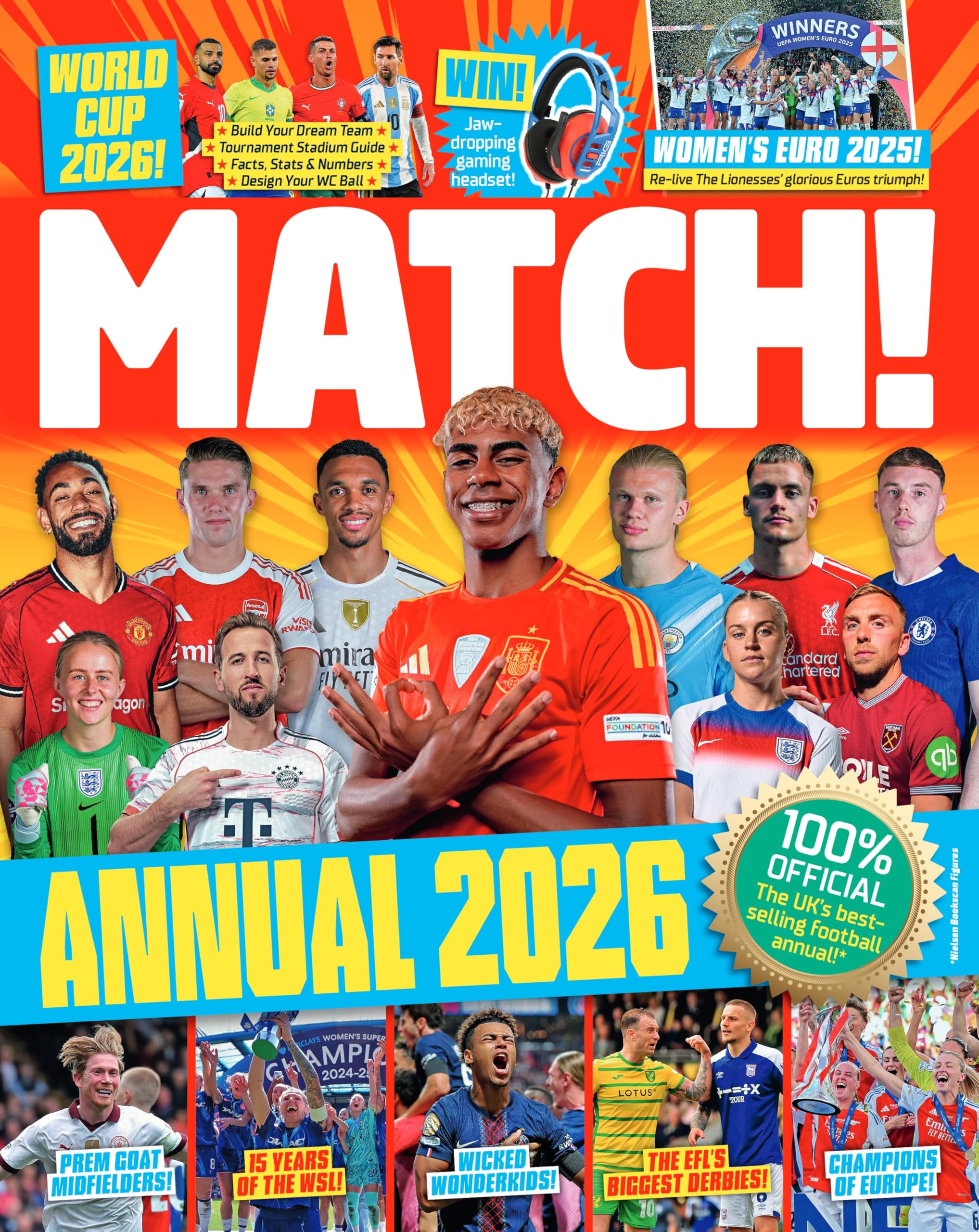 Match Annual 2026: The UK's bestselling football annual, featuring Saka, Haaland and Bellingham