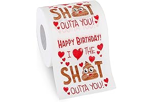 Husband Birthday Gifts by Aliza | Large Funny Gag Toilet Paper Roll