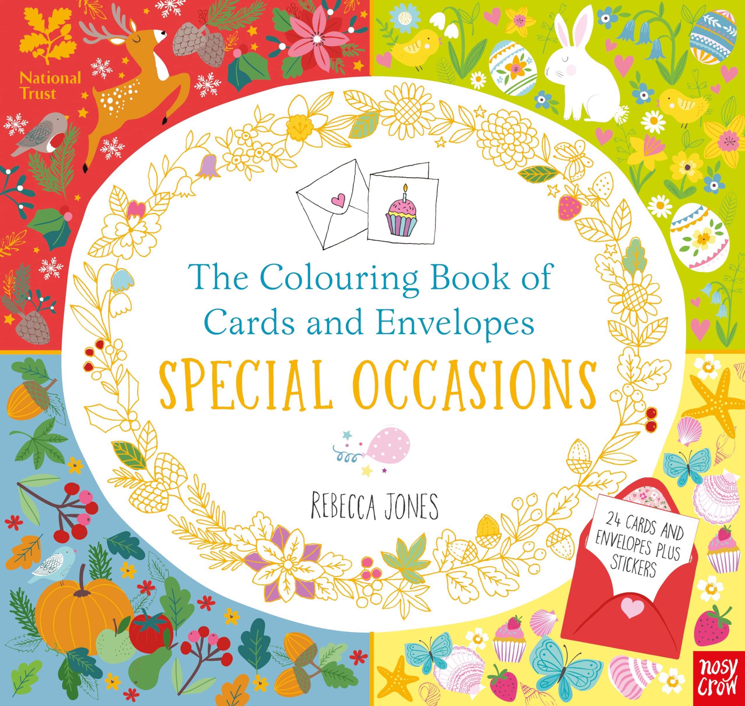 National Trust: The Colouring Book of Cards and Envelopes: Special Occasions Paperback – October 3, 2019
