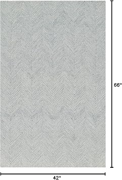 Momeni Charles Wool Hand Tufted Contemporary Indoor Area Rug, Blue, 3'6 X 5'6