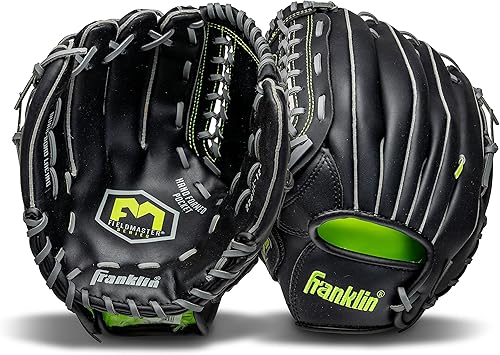 Vista 164 de Franklin Sports Field Master Baseball + Softball Glove - Field Master Adult + Youth Baseball + Softball Mitt - Men's + Women's Gloves - Right Hand
