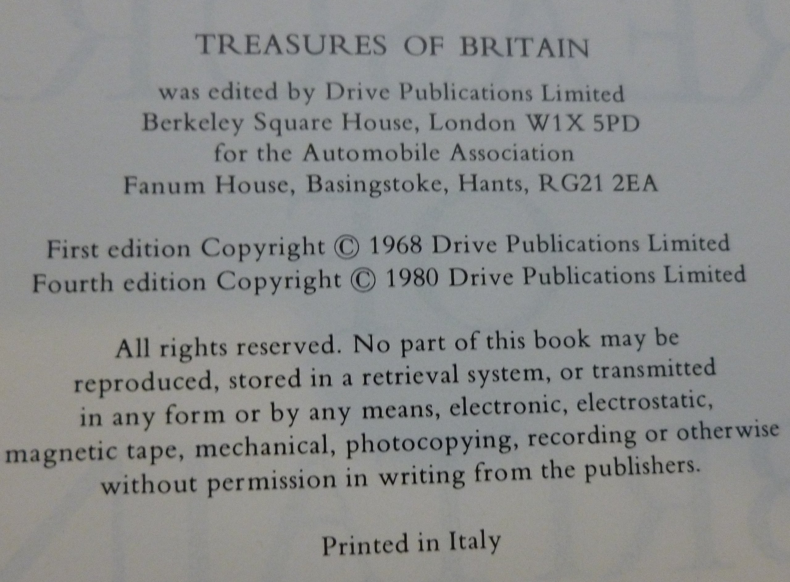 Treasures of Britain and Treasures of Ireland